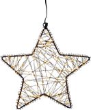 Anna's Collection LED ster 200 lampjes flash zwart Ø 26cm, classic warm