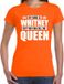 Bellatio Decorations Shoppartners Bv Naam cadeau My name is Whitney - but you can call me Queen t-shirt oranje dames - Cadeau shirt o.a verjaardag/ Koningsdag S