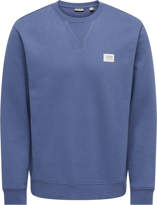 Only & Sons Dawson Sweater Heren - Maat L - Katoen/Polyester - Blauw