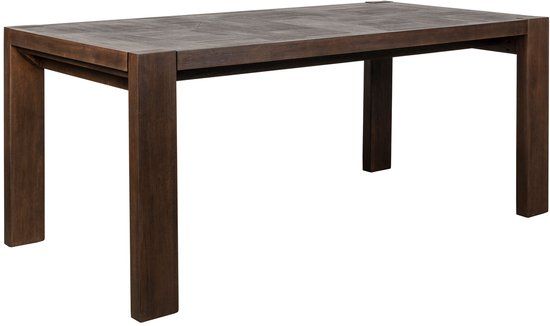 Dutchbone Bruneau Eettafel 180x90 cm Hout Walnootkleur - Bruin