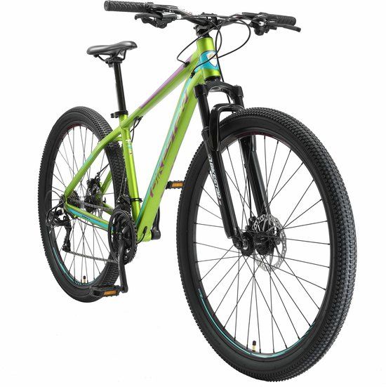 Bikestar Hardtail Alu MTB Sport - 29 Inch - 21 Speed - Groen - Framemaat 43 - Unisex