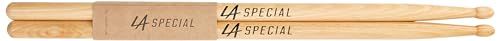 LA Specials Hickory 5B Drumstokken, Houten Tip, 3-Paar Pack