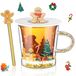 Tasse à café à double paroi avec touillette Gingerbread Man - 260 ml