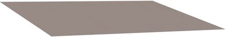 vidaXL - Tissu de remplacement - Parasol - Gris clair - Polyester - 280 cm