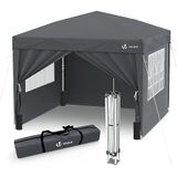 VOUNOT Tuinpaviljoen, 3 x 3 m, opvouwbaar, grijs