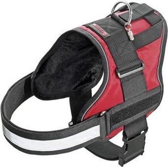 KARLIE Riem Xtreme Hondentuig - Rood - 50mm x 80-109cm - Anti-Trek - Reflecterend - Teflon
