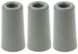 Merkloos 3x Deurstopper - Grijs Rubber - 75 x 40 mm