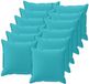 vidaXL - Coussin - Bois - Turquoise - 45 x 45 cm - Polyester - 12 pièces