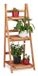 Relaxdays L-vormig plantenrek hout - plantentrap - plantenstandaard - binnen