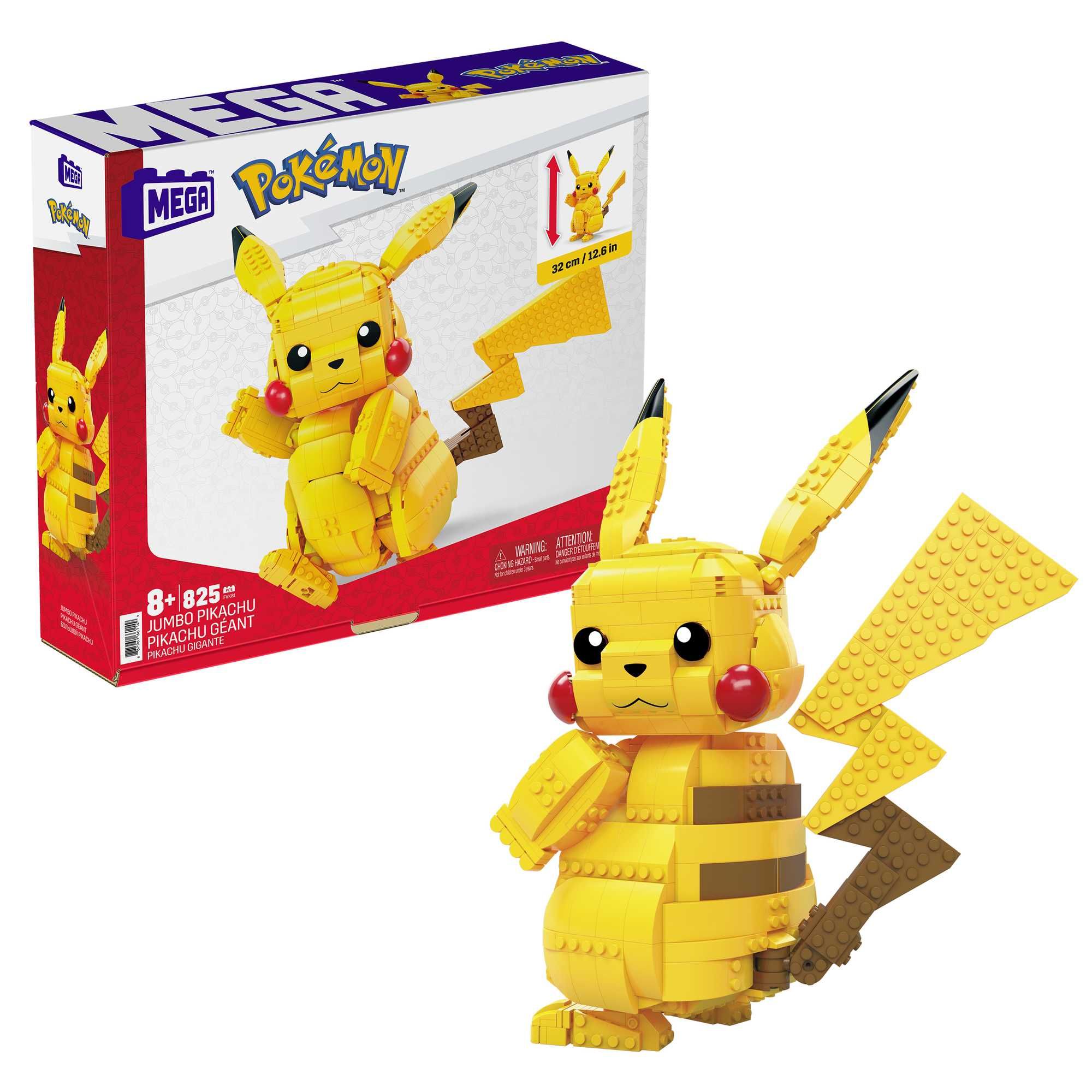 MEGA Pokémon Jumbo Pikachu Building Figure - 600 Pieces