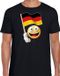Allemagne t-shirt avec drapeau allemand - noir - homme - Allemagne fan / supporter shirt - EK / WK S