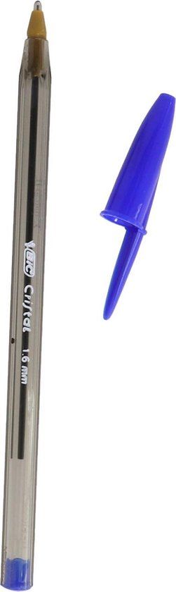 BIC Cristal Large Balpennen - Blauw - 50 stuks