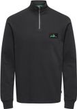 Only & Sons Trui Onsthor Reg Sweat Half Zip Cs 22036847 Jet Black/ Blarney Mannen Maat - M