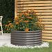 Maison Exclusive - Jardinière en acier galvanisé, 80 x 80 x 36 cm, gris