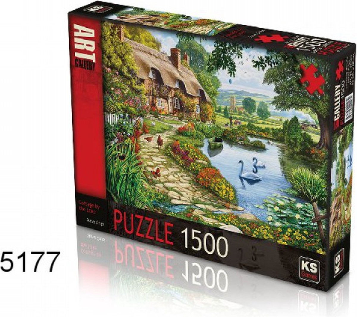 KS Games legpuzzel, 1500 stukjes, cottage by the lake