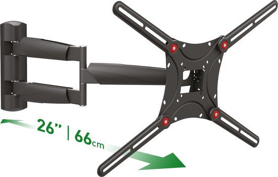 Barkan Lange Premium Full Motion TV Wall Mount - 13-75 inch - Black