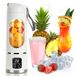 Mini blender, smoothie maker, portable, alimenté par batterie, avec câble de chargement USB, 450 ml, plastique, adapté pour shakes, smoothies, jus, cuisine, sport et en déplacement