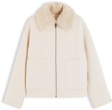 Tommy Hilfiger Dames Bomberjack Wol/Polyester Beige XL