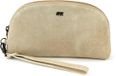Bear Design Suède Make Up Tasje / Etui Round Beige