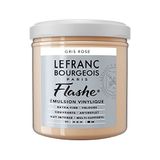 Lefranc Bourgeois 300589 Flashe acryl- en vinylverf, lichtecht, dekkend en bestand tegen veroudering - 125ml Pot, Pink Grey