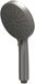 IVY Handdouche Verstelbaar 3 Standen met Antikalk Nozzels - ABS Kunststof - Geborsteld Metal Black PVD