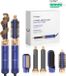 Curliqe™ Sèche-cheveux - Brosse soufflante - Brosse à boucler - Fer à friser - Multi-styler 5 en 1 - Bleu Or