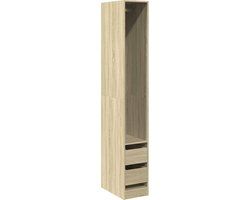 vidaXL Kledingkast - 30x50x200 cm - Sonoma Eiken