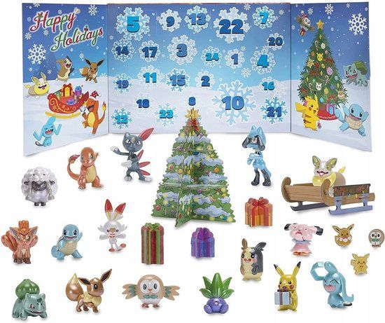 BOTI Pokémon Adventskalender Holiday Version DE/FR/NL - Multicolours