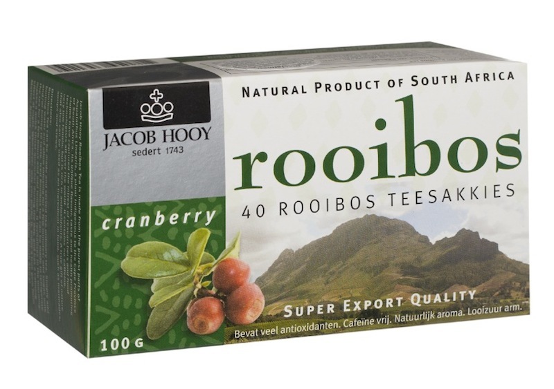 Jacob Hooy Rooibos Cranberry Zakjes 20st