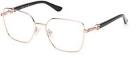 Guess GU50313 Shiny rose gold Vierkant Metaal Vrouwen Brilmonturen