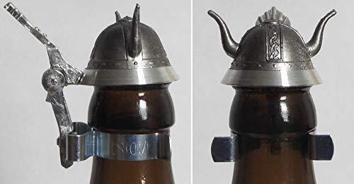 King Flessendeksel tin, bierfles tin deksel, bierflesdeksel, Viking, helm