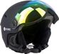 Vizorz Casque de ski Noir - Taille M - Inclus Visière Orange et Gris/Or