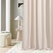 ROOM99 Aura Gordijnen met plooiband, 140 x 230 cm breed x hoogte, schuifgordijnen, modern, voor woonkamer, slaapkamer, lichtcrème, 1 stuks
