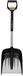 Fiskars 1057187 Snow Shovel Metal Black, Silver