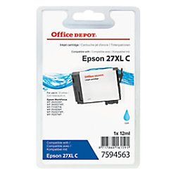 Office Depot Compatible Epson 27XL Inktcartridge T271240 Cyaan