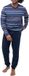 Ammann Heren pyjama Night & Home Cotton donkerblauw gestreept 3XL