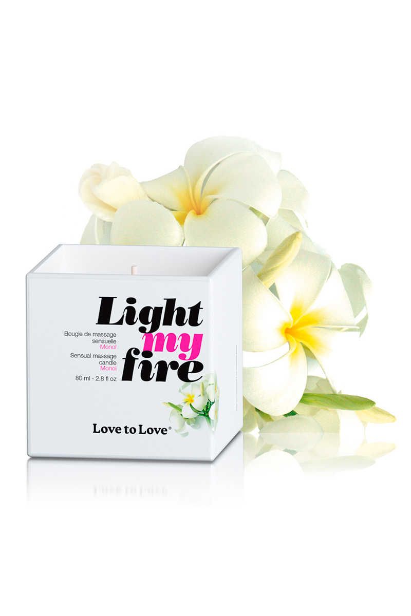 Love To Love Massagekaars Light my Fire Monoi - 80ml