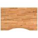 VidaXL Bureaublad rechthoekig 80x50x2,5cm massief eikenhout lichtbruin