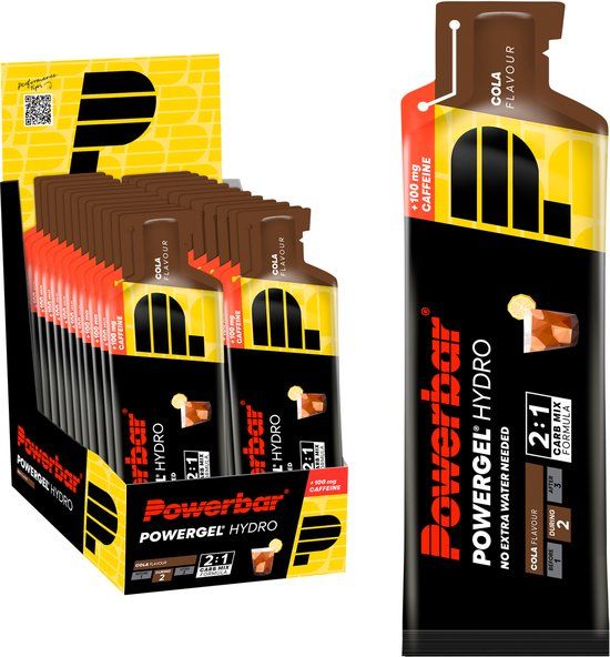 PowerBar PowerGel Hydro Sports Nutrition Cola with Caffeine 24 x 67ml