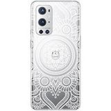 OnePlus Siliconen hoesje compatibel met OnePlus 9 Pro 5G Mandala wit