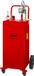VEVOR Brandstofwagen 35 Gallon Gasbrandstoftankcontainer 42" x 21" x 21" met Handmatige Transferpomp Benzinedieselbrandstofcontainer voor Auto's Grasmaaiers ATV's Watersporters Rood