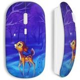 Bambi schattige draadloze muis etui