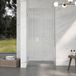 FortiFura Galeria Douchedeur - 70x200cm - 8mm - Veiligheidsglas - Ribbel - Helder
