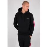 Alpha Industries Hoody met Camo-opdruk en capuchon voor heren Black/Woodland