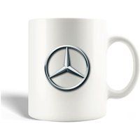 Mercedes Keramische mok maniacase, auto grijs logo