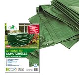 Rainexo Bedckung voor tuinmeubelen - tafel rond zeer scheurbestendig, 2,15 x 0,90 m, groen