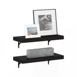 Furinno Tanna zwevende wandplanken, 57 cm, tabak eiken, 2 stuks
