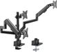 My Wall bureaubeugel voor 3 monitoren tot 30 inch / interactief / zwart