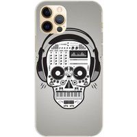 Apple iPhone 12 Pro Skull music bedrukt siliconen hoesje