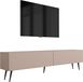 Karamelbruin meuble TV, 170 x 52 x 32 cm, avec pieds noirs